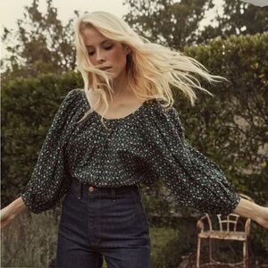 🌸 Doén Jean Blouse in Mirbeau’s garden size Small